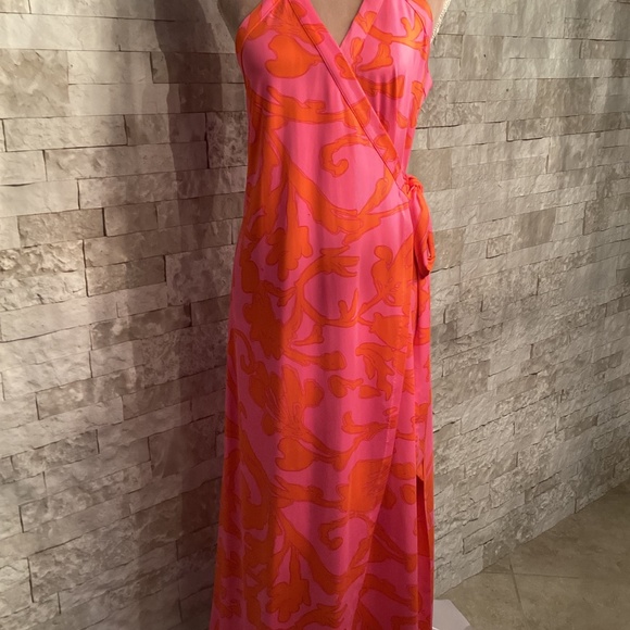 Julie Brown Maxi Wrap Dress in the style "Sharon" - Picture 2 of 10